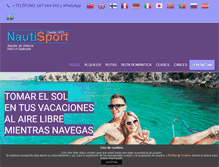 Tablet Screenshot of nautisport.es